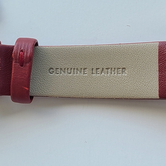 KATE SPADE Metro Wine & Dine Leather Burgundy Gold Watch - Picture 9 of 12